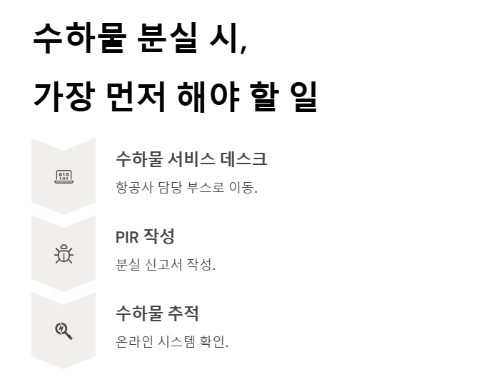 수화물 분실 대처법 - 보상 받는 조건부터 즉시 해야 할 조치까지 완전 정리