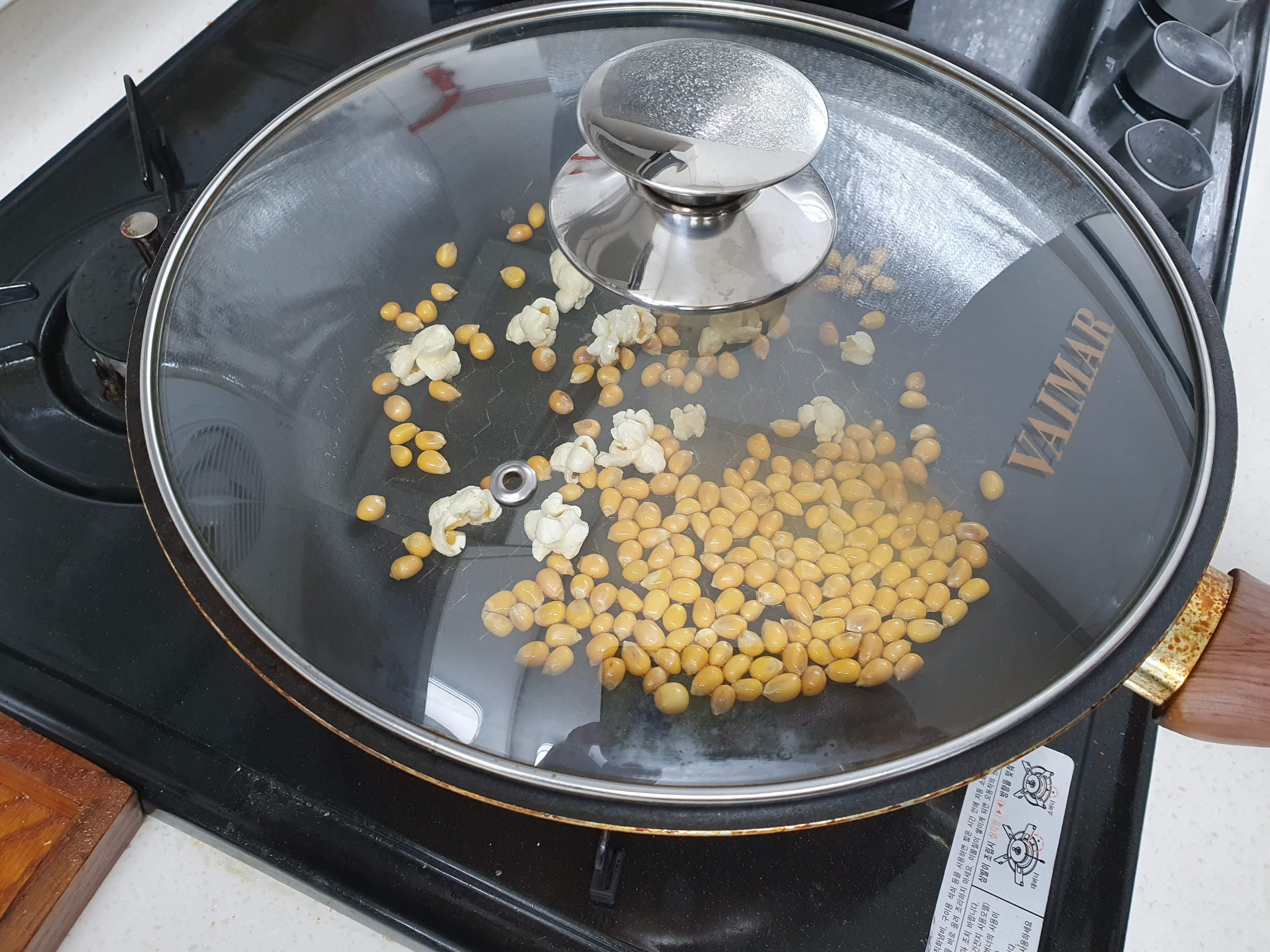 팝콘 기계 프라이팬