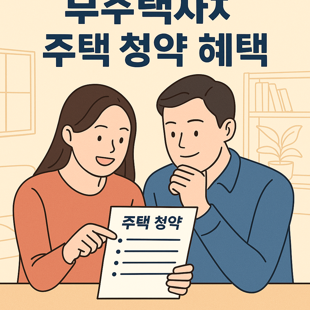 무주택자 주택청약 혜택 알아보는 젊은 부부