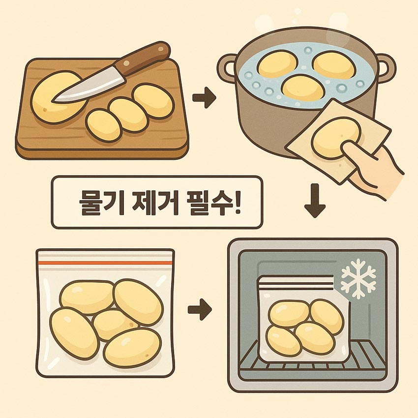 감자 냉동보관방법