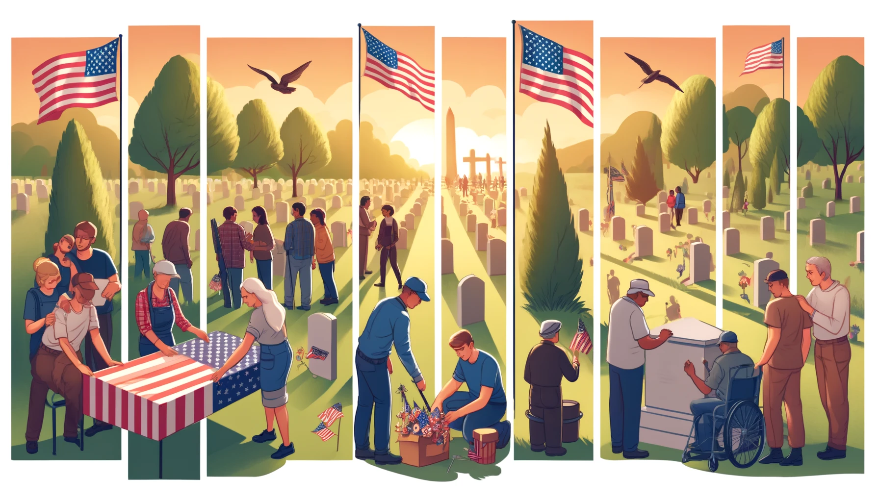 메모리얼 데이 현대적 기념방법