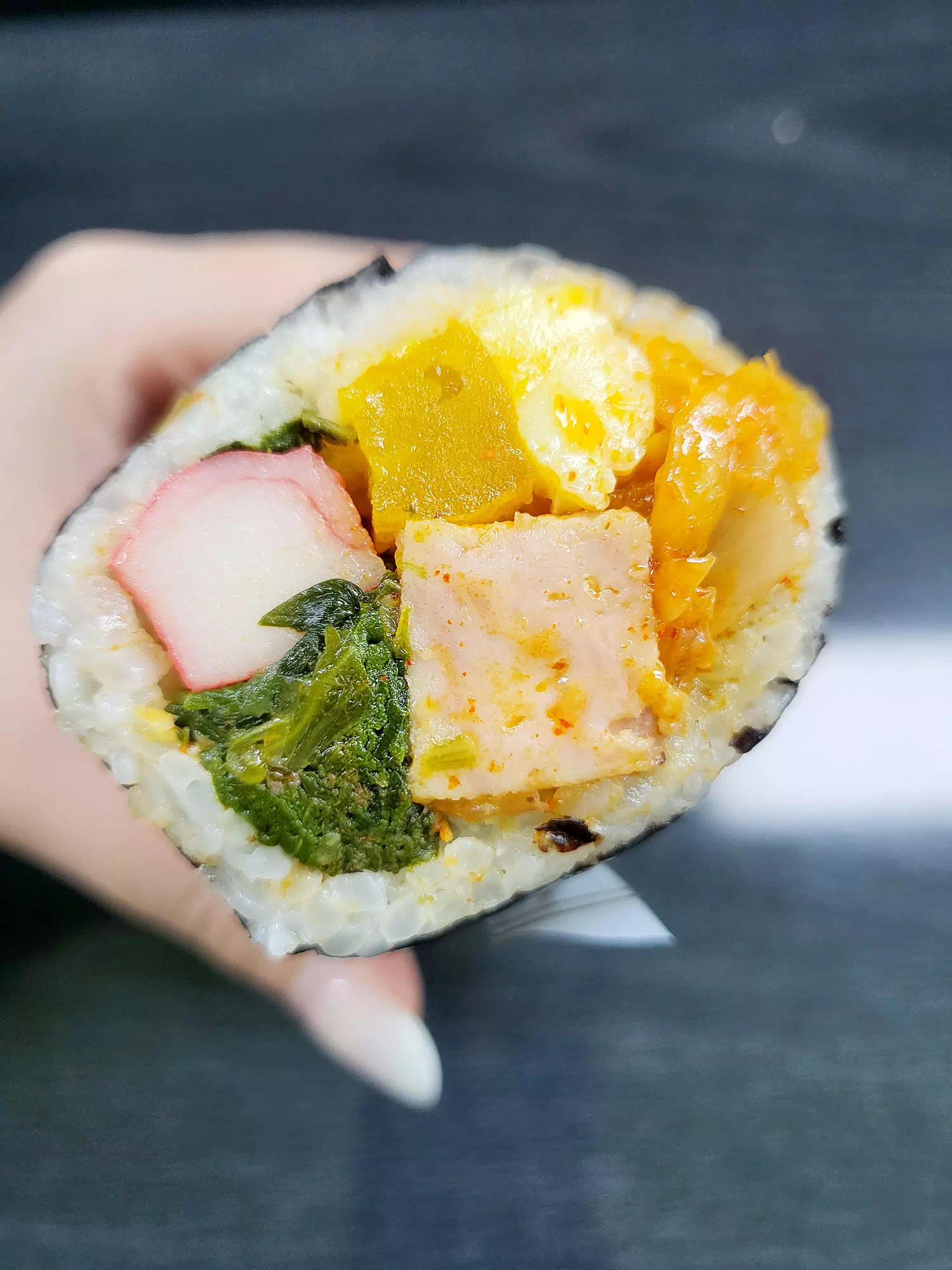 스팸김치볶음 김밥