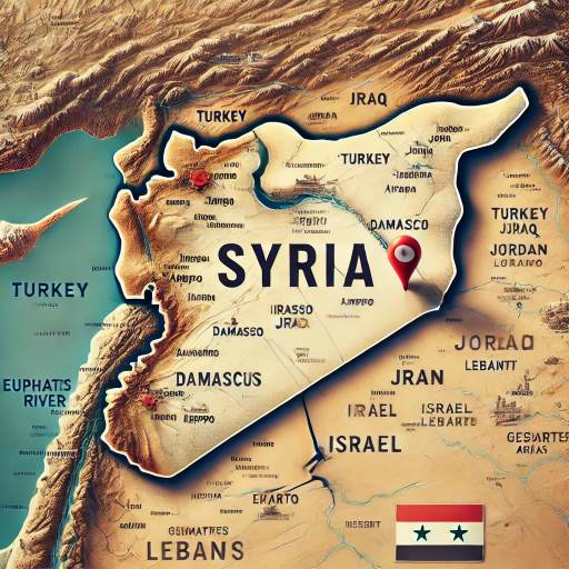 시리아 위치 지도 보기