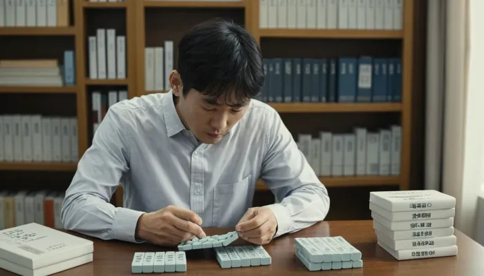 아연 영양제를 확인하는 모습