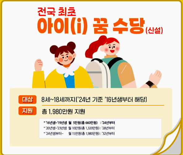 아이 꿈 수당(신설)