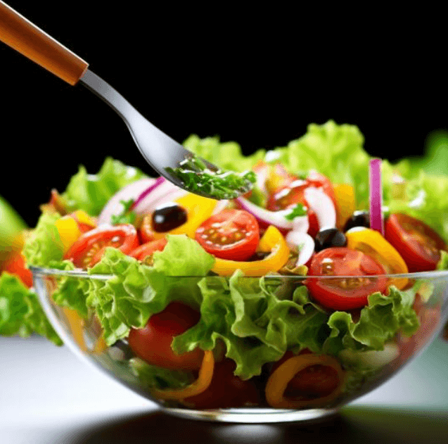 면역력에 좋은음식 그릇에 담긴 샐러드