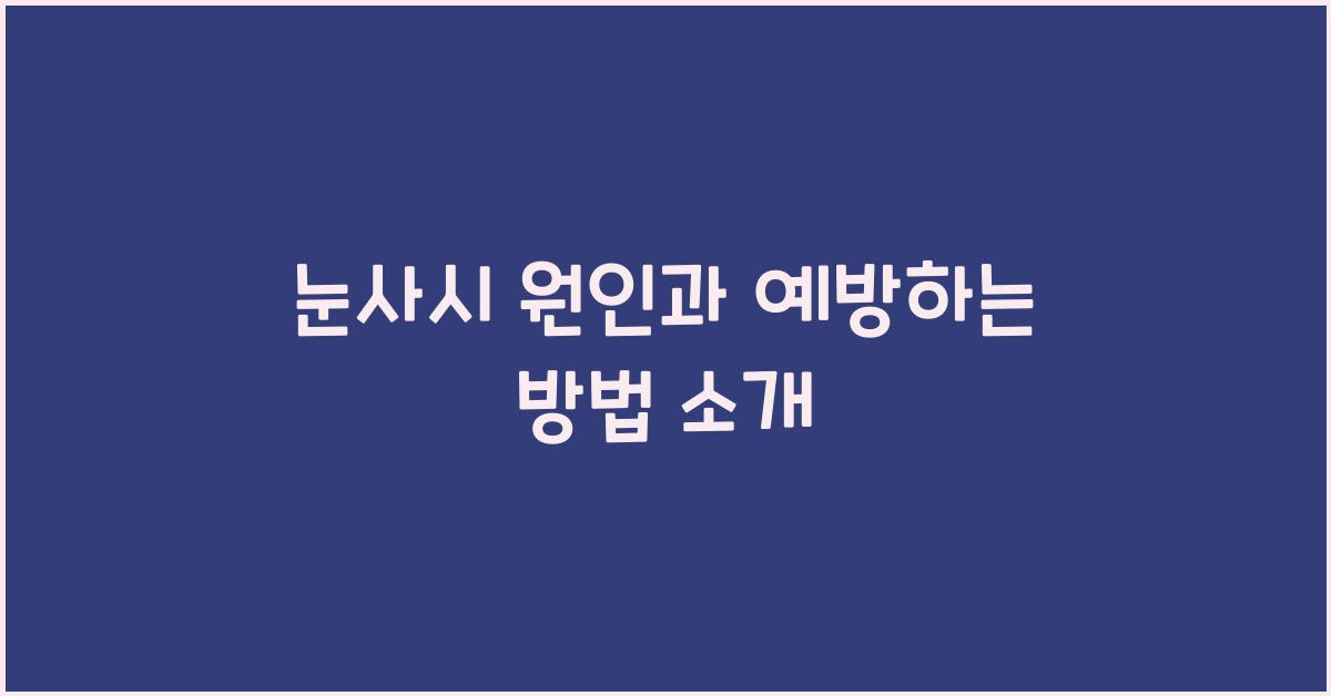 눈사시