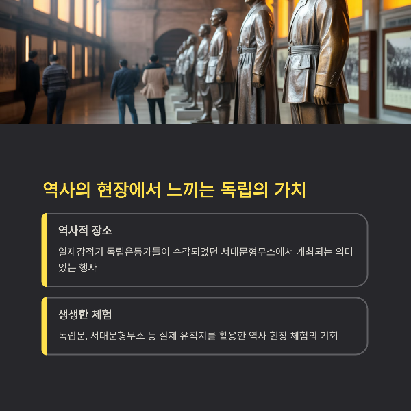 역사의 현장에서 느끼는 독립의 가치