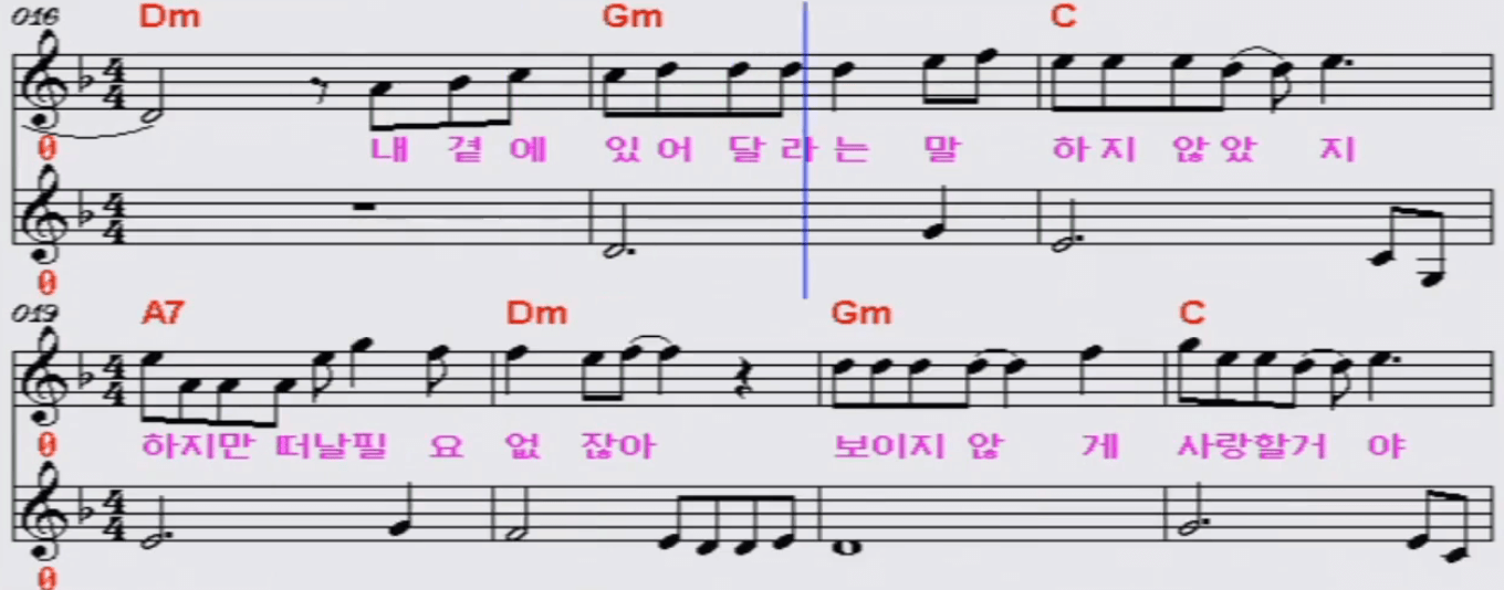 신승훈 보이지 않는 사랑 악보