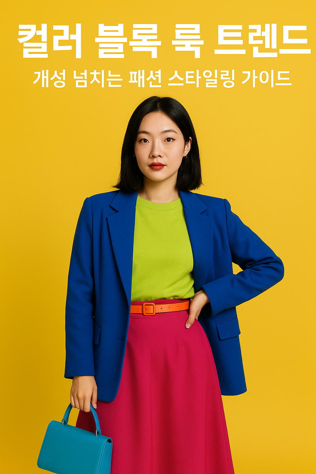 컬러 블록 룩