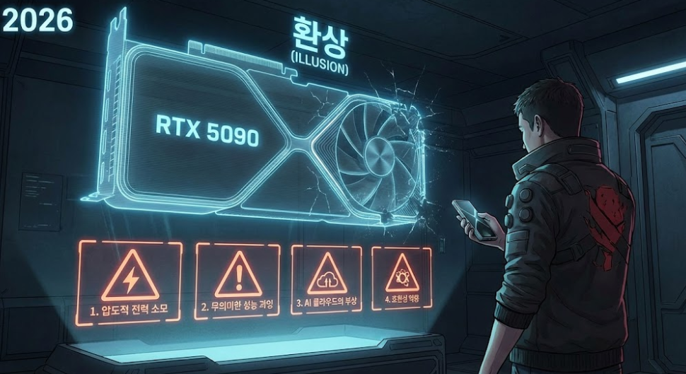 RTX 5090이라는 환상: 2026년, 당신이 '하이엔드 GPU'를 거들떠보지 말아야 할 4가지 이유