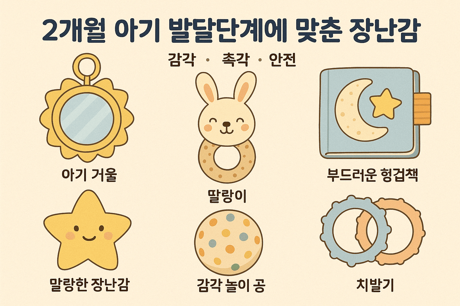 2개월 아기 발달단계에 맞춘 장난감