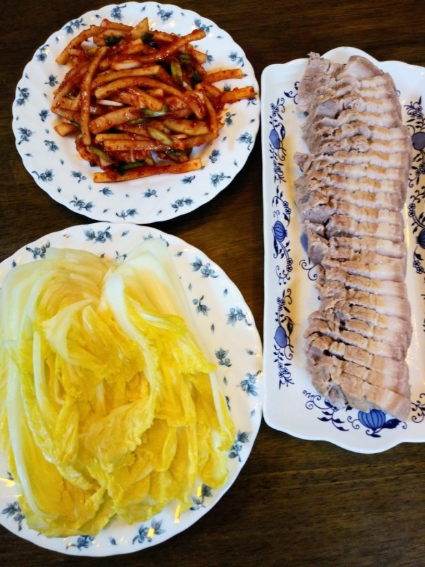 수육과절임배추