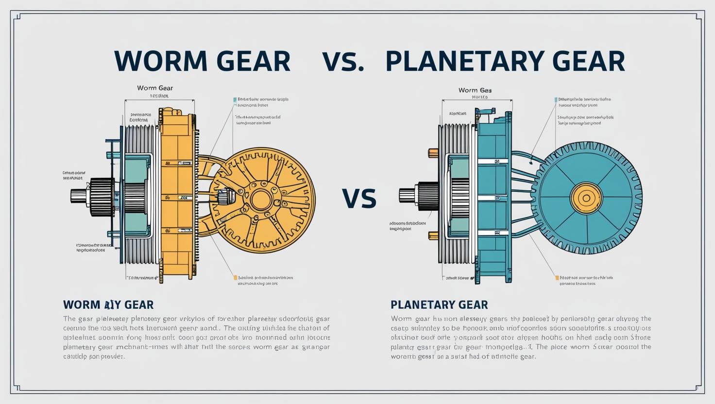 웜기어 vs 유성기어 차이점은? 