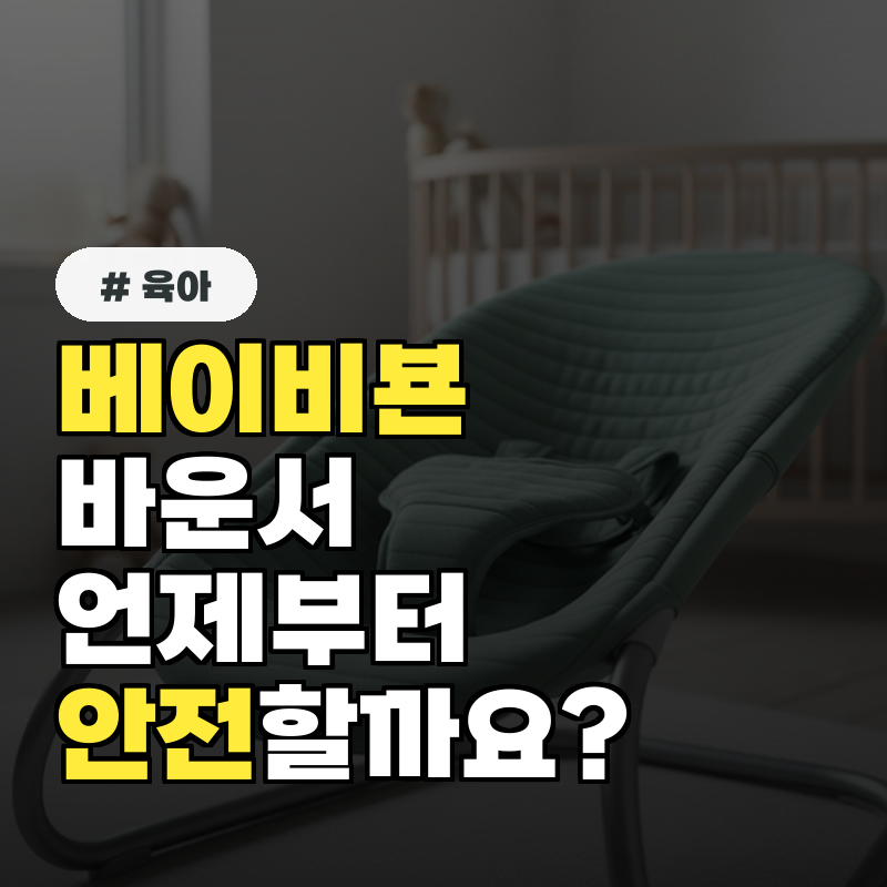 이 시기에 쓰면 위험 베이비뵨 바운서 안전 사용 가이드
