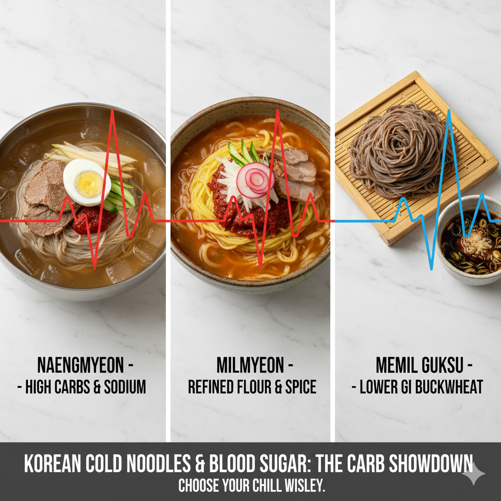 냉면,밀면,메밀국수와 혈당