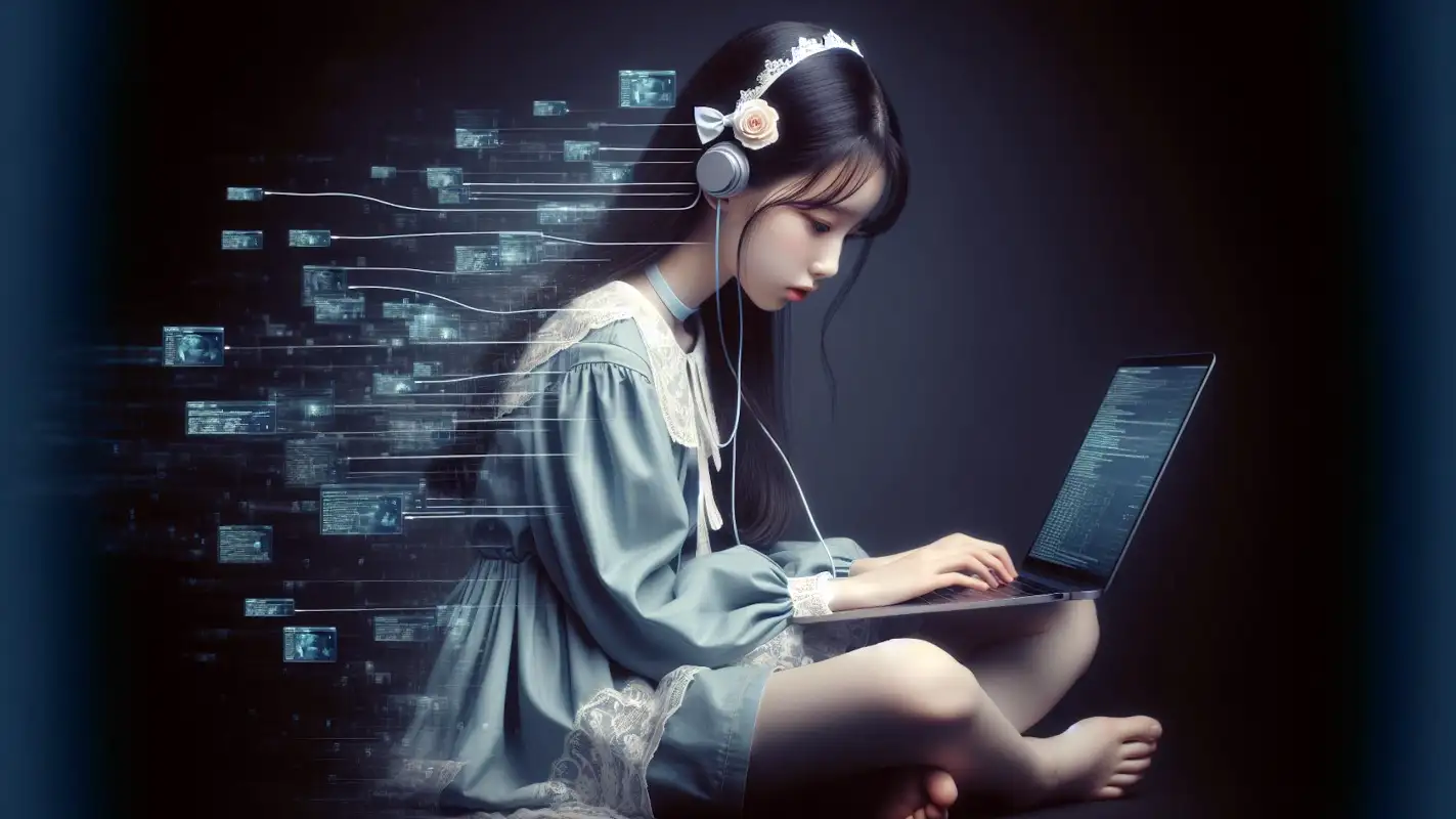 챗지피티-무료-유료-비교하며-사용하는-여성의-모습