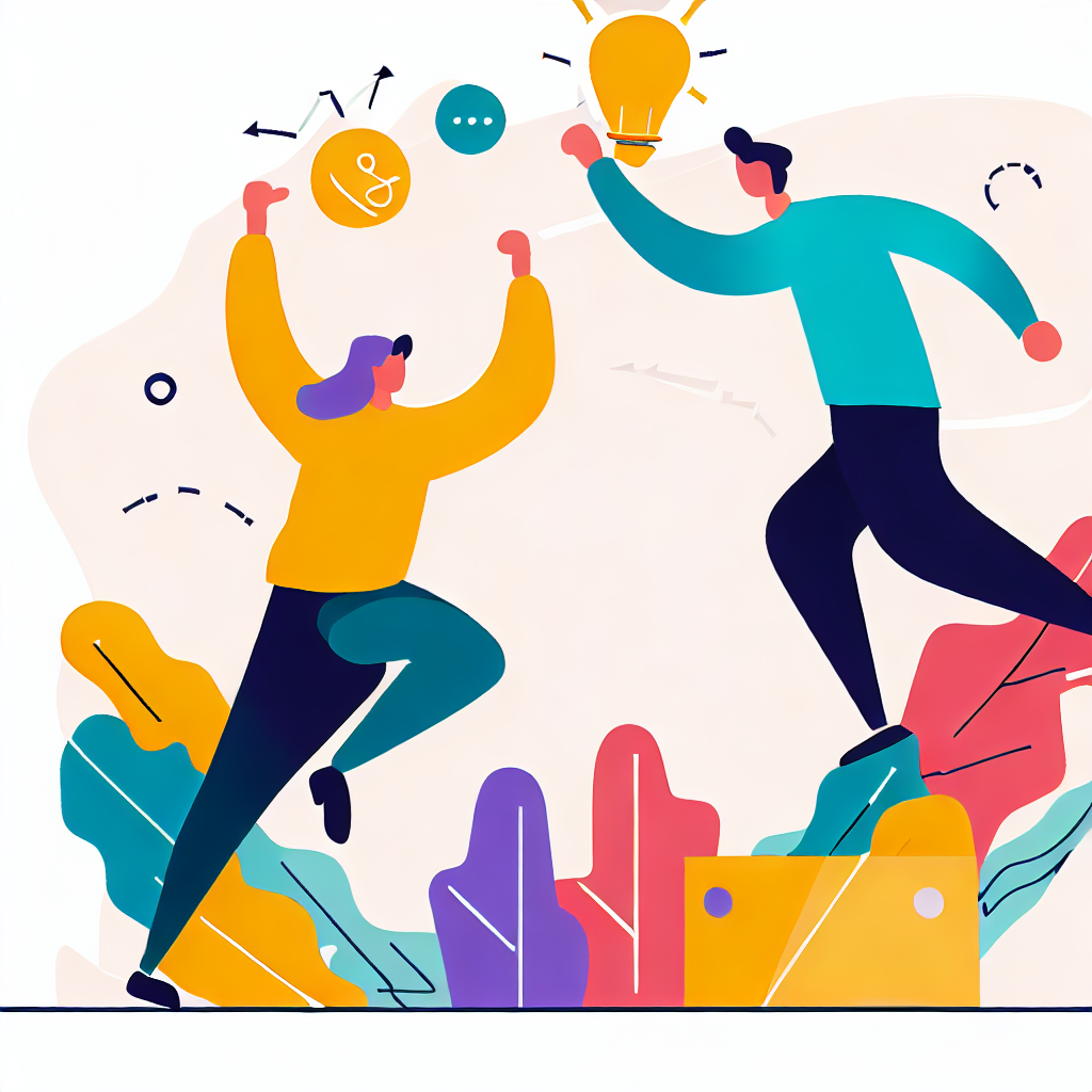 flat vector style Improve your competitiveness and create new opportunities through self-development