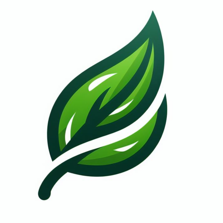 녹색 잎 로고