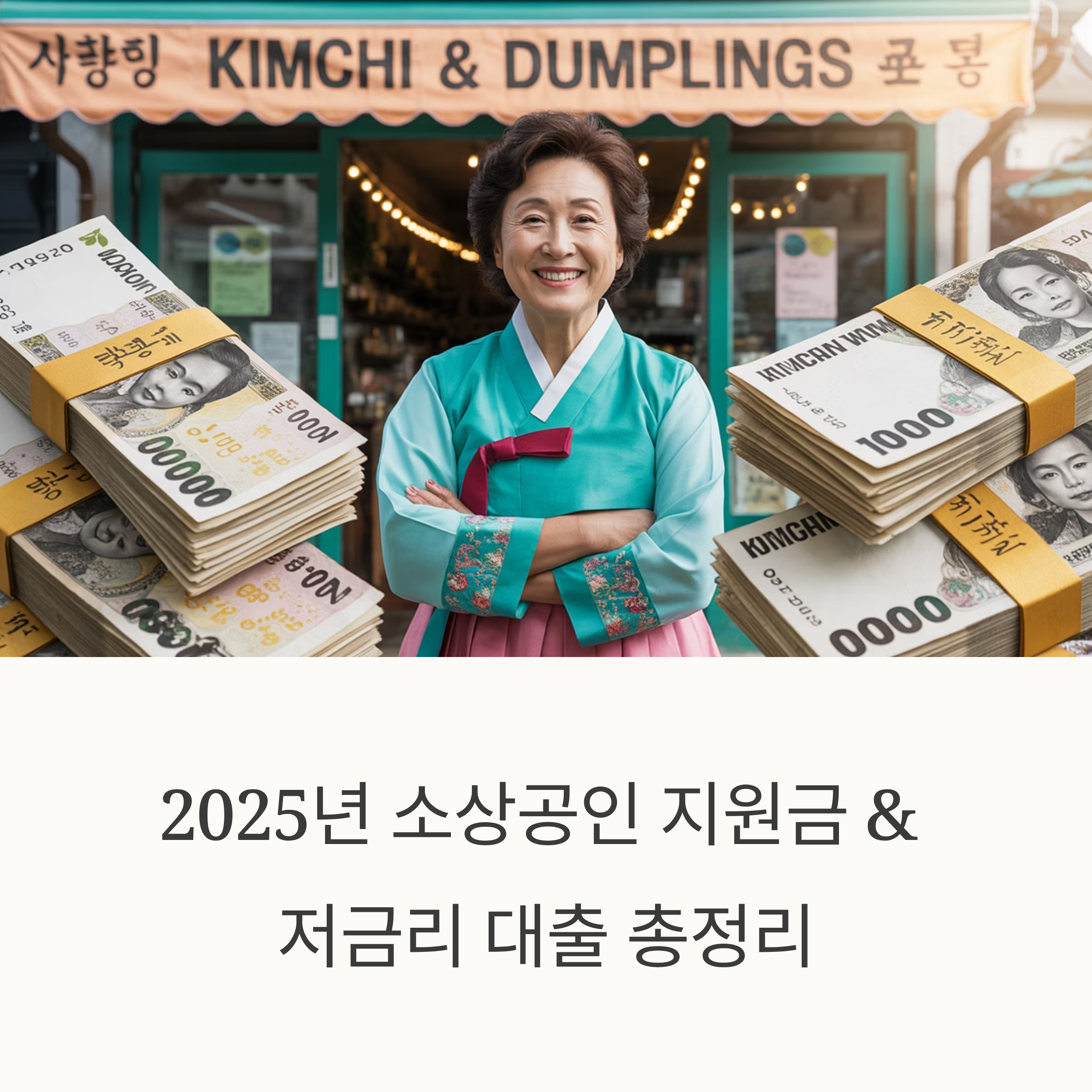 2025년 소상공인 지원금 &amp; 저금리 대출: 역대급 혜택, 지금 바로 신청하세요!