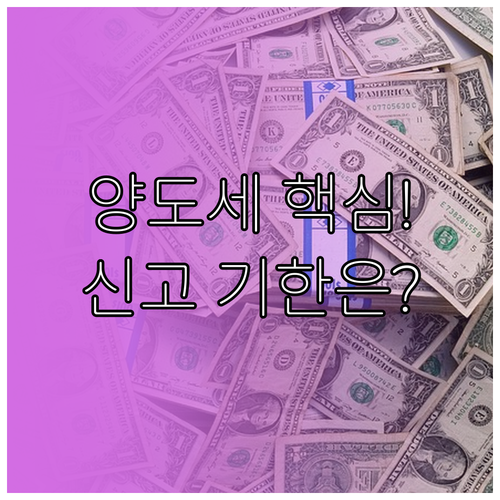 해외주식 양도소득세 신고 대상 기한 ..