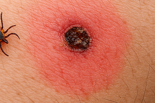 쯔쯔가무시 진드기 물린 자국