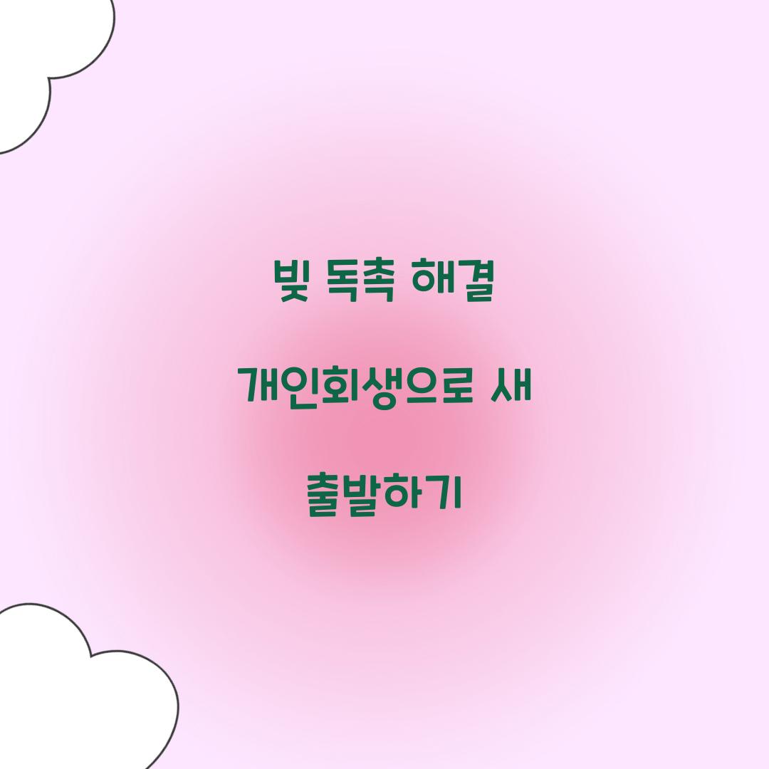 빚 독촉 해결