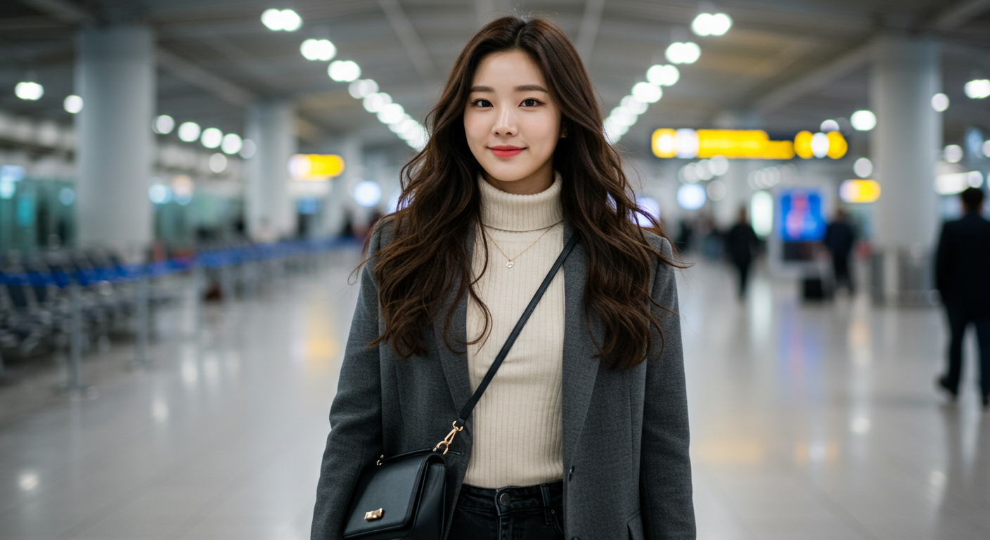 국제선 비행기 탑승