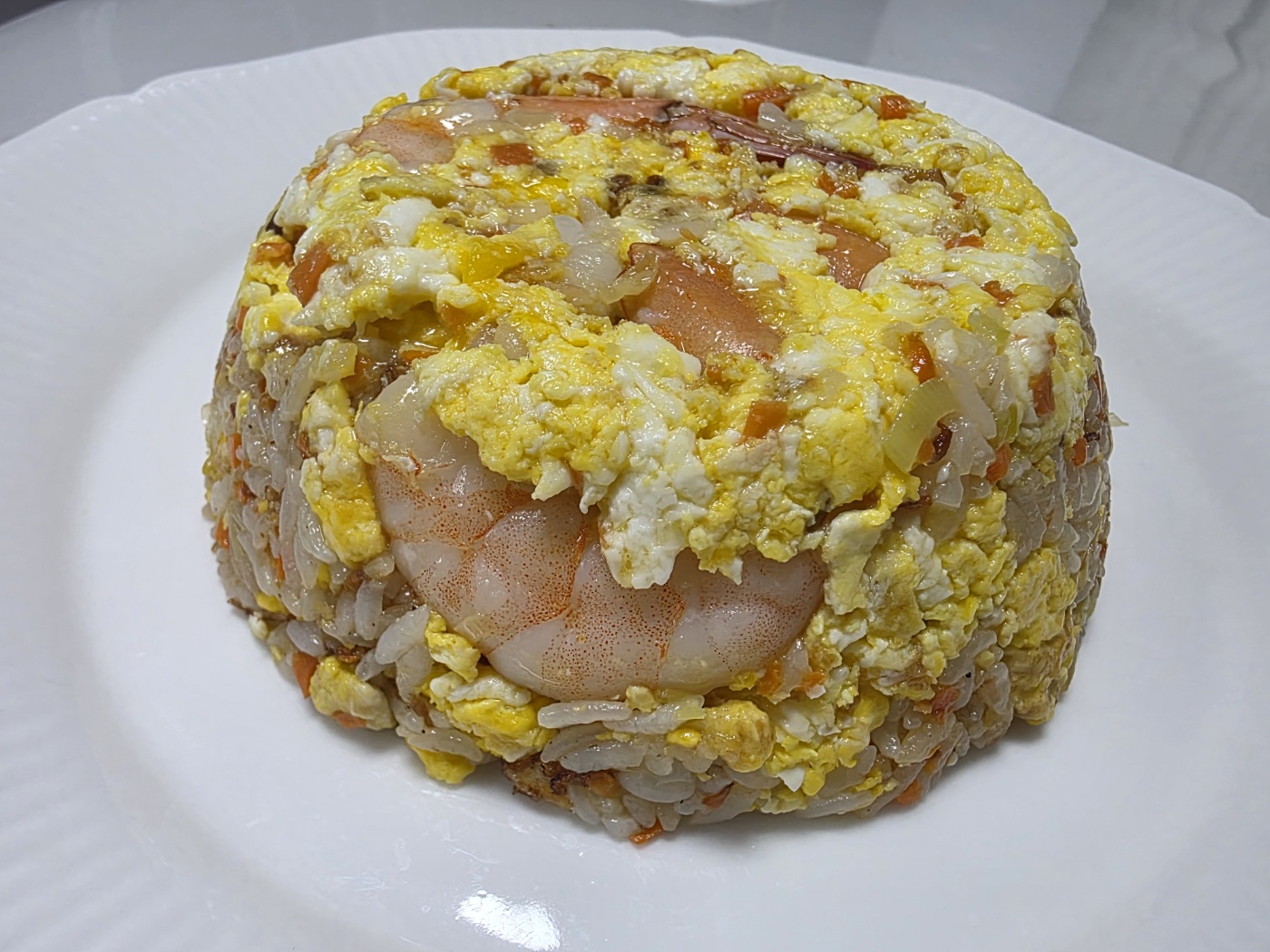 완성된 도밍 새우볶음밥