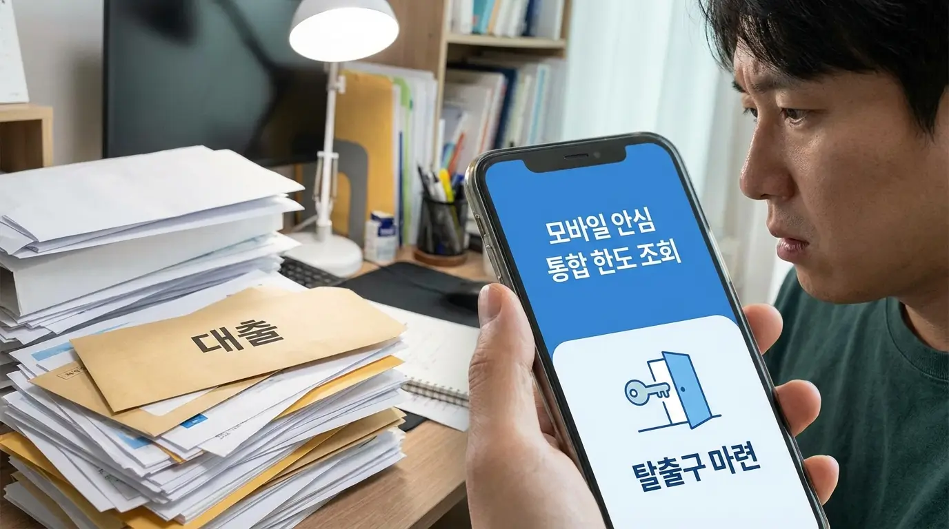 기 대출 많아도 대출 모바일 안심 통합 한도 조회 탈출구 마련