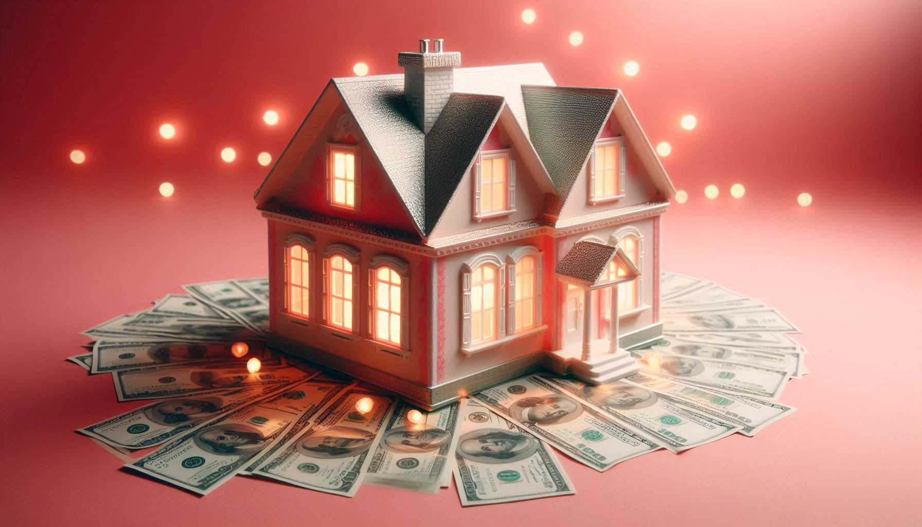 돈으로 만든 집 이미지