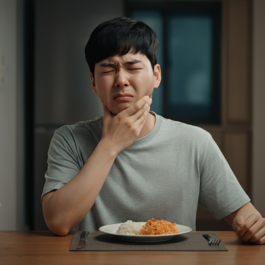 씹는 근육 약화로 인한 저작곤란