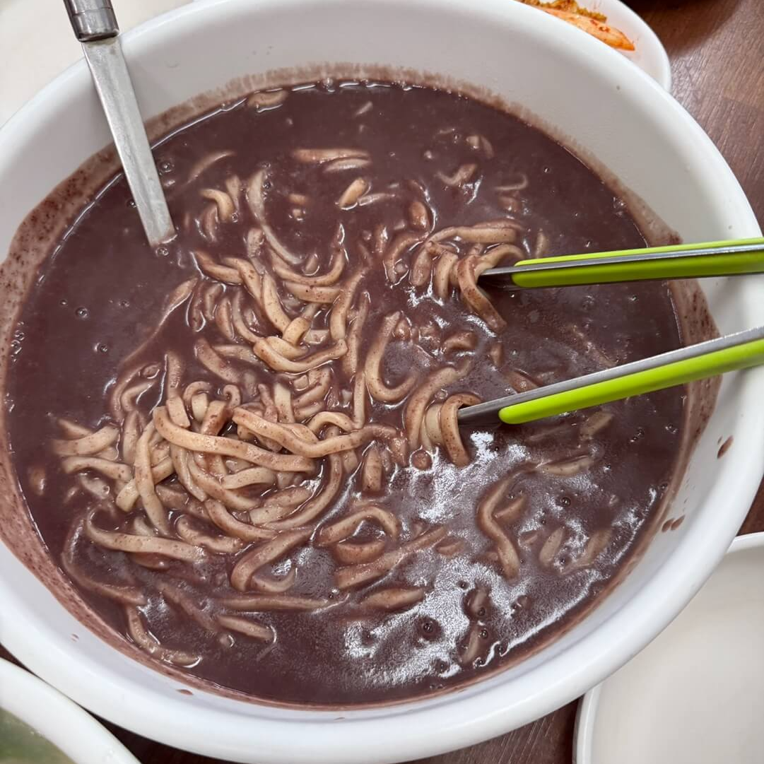 경기도 광주 갈마칼국수 팥 칼국수