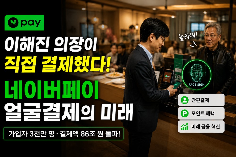 이해진 의장이 직접 사용한 네이버페이 얼굴결제