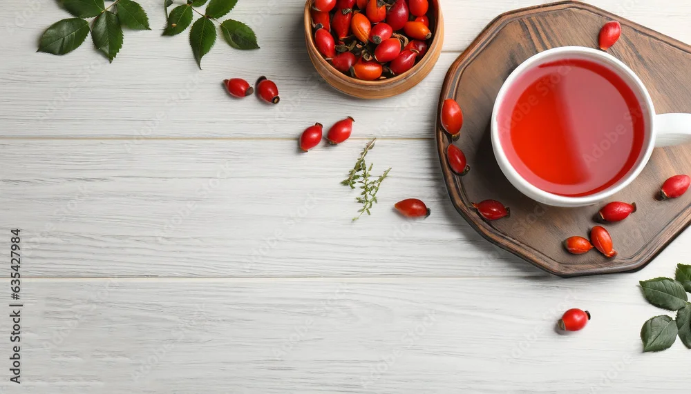 로즈힙 허브차와 로즈힙