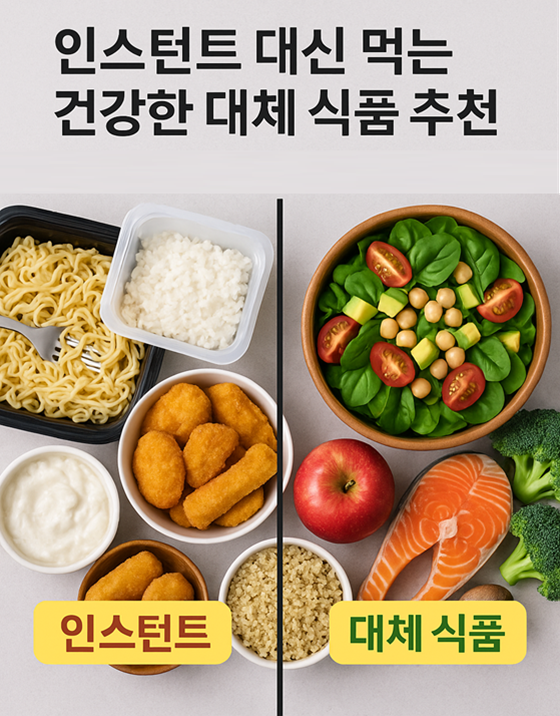 인스턴트 대신 먹는 건강한 대체 식품 추천