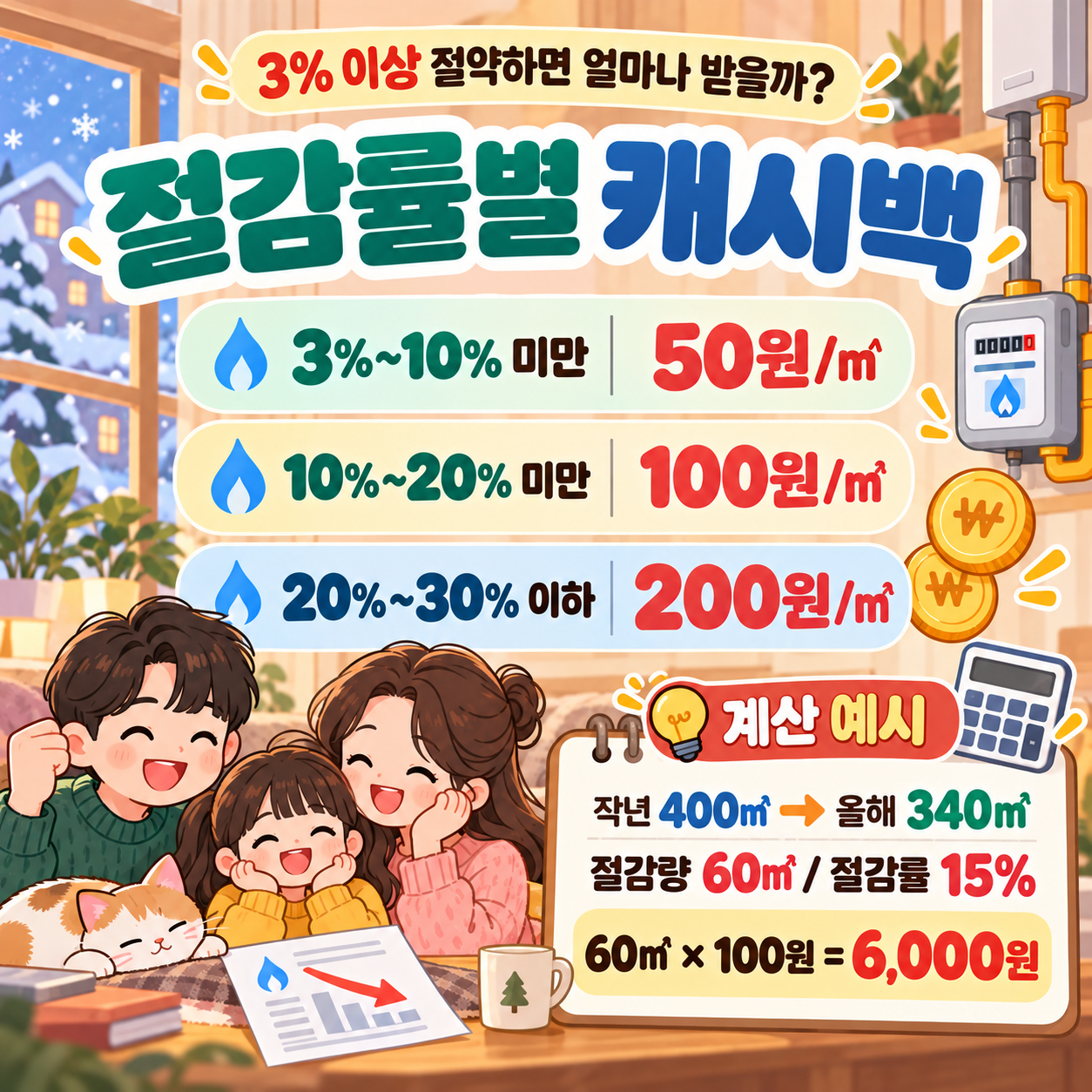 도시가스절약캐시백