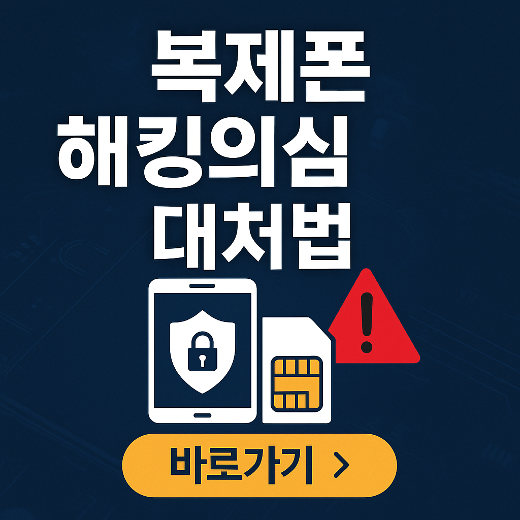 복제폰 해킹 의심 시 대처법 – 내 번호가 두 개라면 지금 확인하세요~