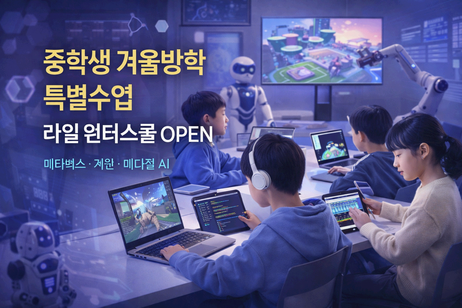 중학생 겨울방학 특별수업 (라임 윈터스쿨 OPEN)