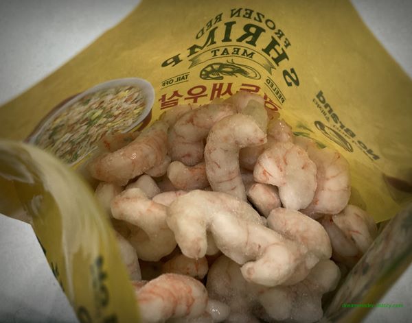 이마트 노브랜드 냉동 새우살(적새우살)(라면 부재료) 2023년 1~3월 포장 개봉 새우