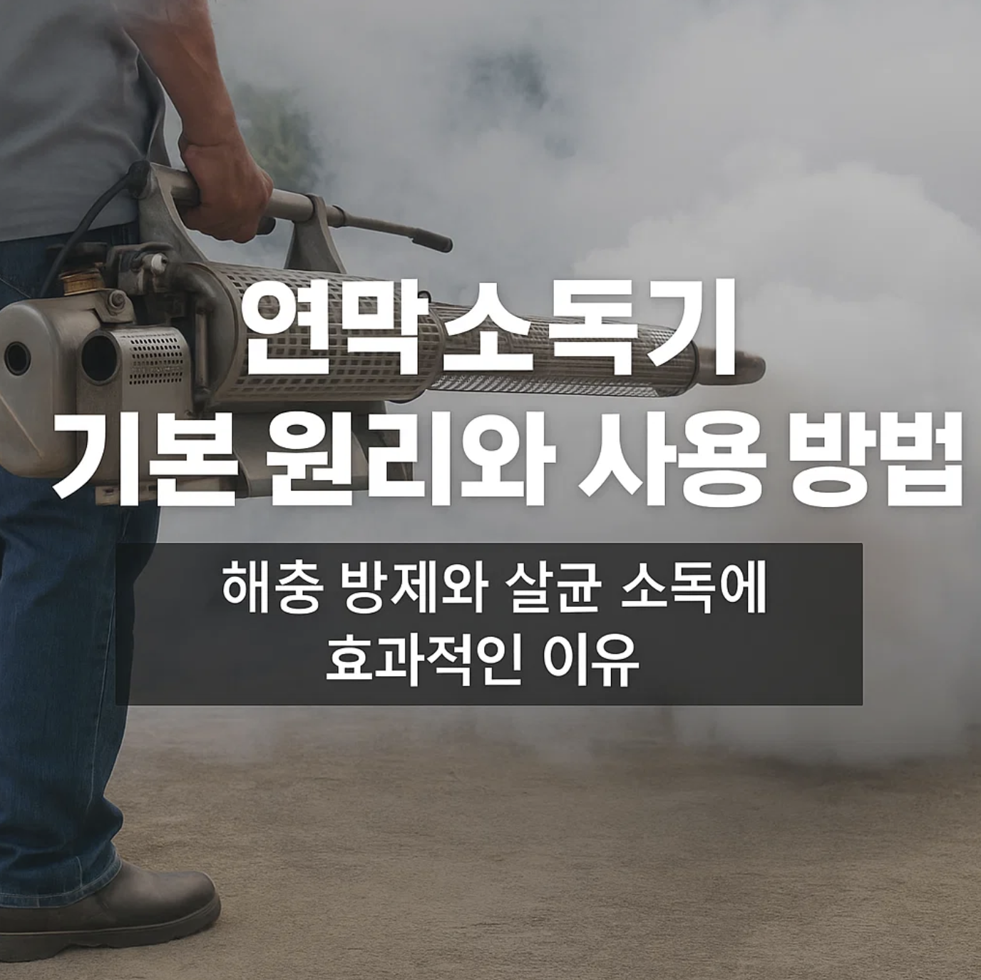 연막소독기 기본 원리와 사용 방법, 해충 방제와 살균 소독에 효과적인 이유