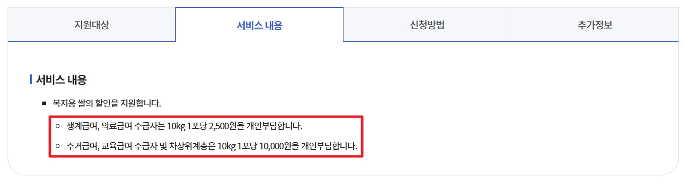 양곡할인 지원사업,신청방법,자격조건,수령방법