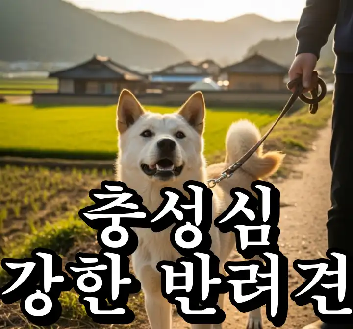사람에게 충성하는 반려견