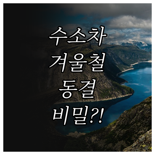 연료전지 동결 위험 해소! 수소차 겨..
