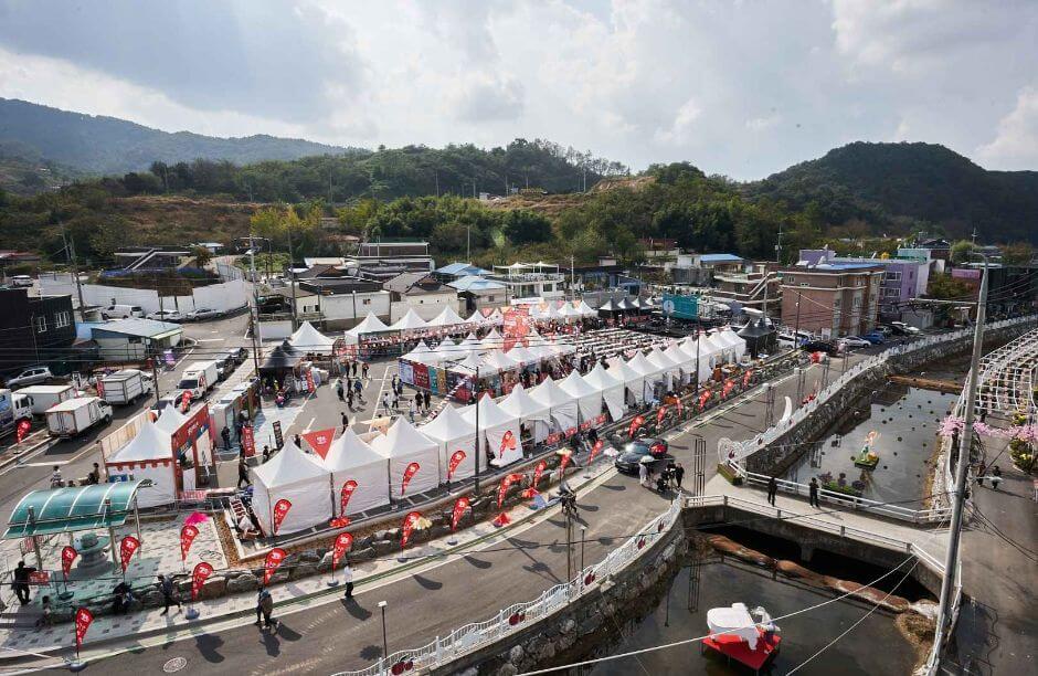 명주 페스타 출구 입구 전통주