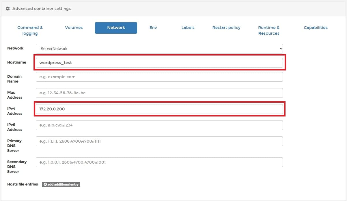 워드프레스 네트워크 설정