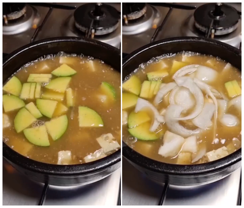 30대 요리 초보자를 위한 된장찌개 레시피 - 된장찌개 레시피 재료 - undefined - 애호박, 감자, 버섯, 양파, 다진마늘을 넣고 팔팔 끓여줍니다. 30대 요리 초보자를 위한 된장찌개 레시피 - 된장찌개 레시피 재료 - undefined - 애호박, 감자, 버섯, 양파, 다진마늘을 넣고 팔팔 끓여줍니다.