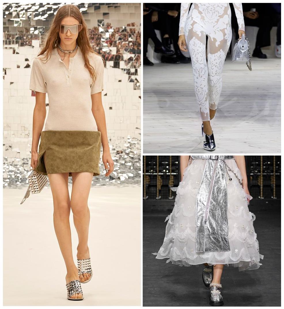 2024년 봄 신발 트랜드 : 메탈릭