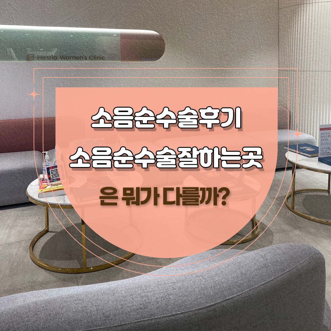 소음수수술후기
소음순수술잘하는곳