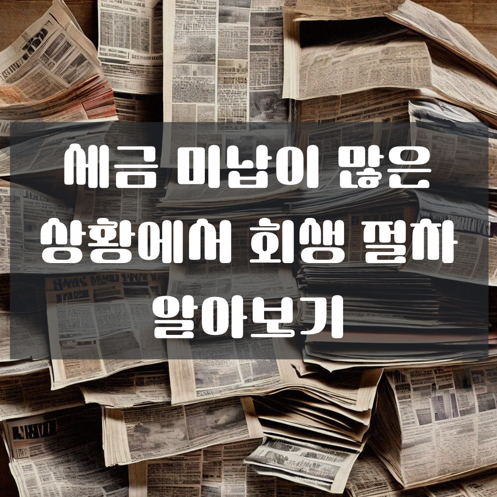 미납 세금 많은데 회생 파산 신청 가능할까요?